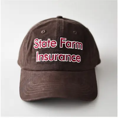 State Form Insurance Letter Embroidered Cap