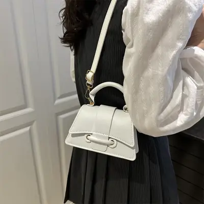 White Crossbody Bag for Women 2025 Summer