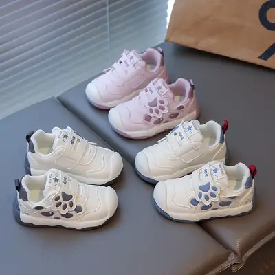 2025 New Autum Baby Girl Shoes Non-Slip Wear-Resistant Toddler Shoes Boys Soft Sole Leather Waterproof Baby Shoes