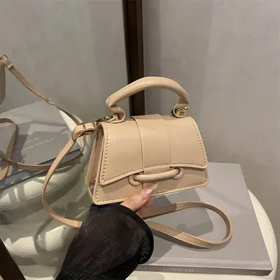 2025 Summer Handbag Beige Square Shoulder Crossbody