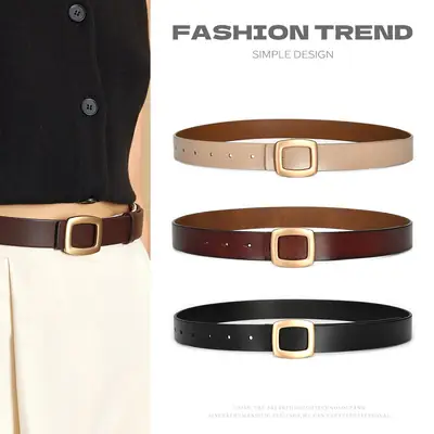 Brown Genuine Leather Belt for Women