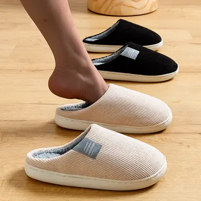 Women Cotton Slippers Warm Anti-Slip Winter Indoor
