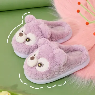Warm Plush Cotton Slippers for Women Autumn Winter