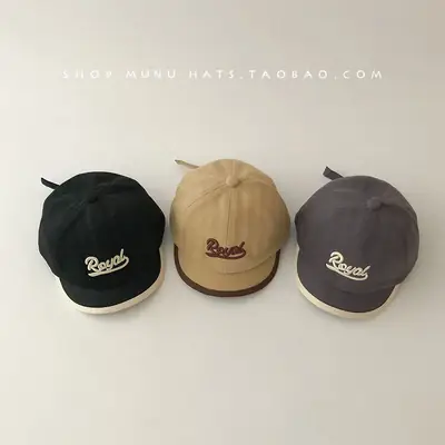 Baby Embroidered Baseball Caps for Boys Girls Korean Style