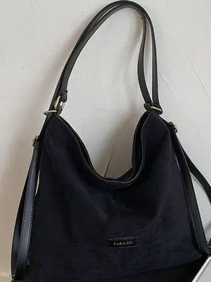 Black Crossbody Bag for Women Large Capacity Casual Versatile