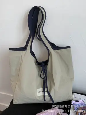 Canvas Shoulder Bag Women Large Capacity 2025 New Autumn Winter Versatile Casual College Student Tote Bag luggage and leather goods