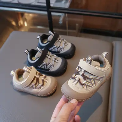 Children's Toddler Shoes Spring & Fall New Beginner Baby Shoes 1-2-3 Years Old Soft Sole Non-Slip Breathable Baby Shoes