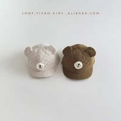 Yipan New Bear Baby Hats Black Brown Winter Warm