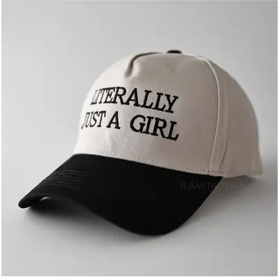 Men Women Letter Embroidered Baseball Cap Black White
