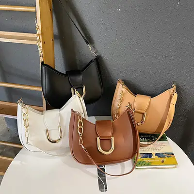Korean Style Satchel Chain Shoulder Bag Women 2025
