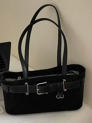 Black Crossbody Bag Women 2025 Trendy Leather Shoulder Bag