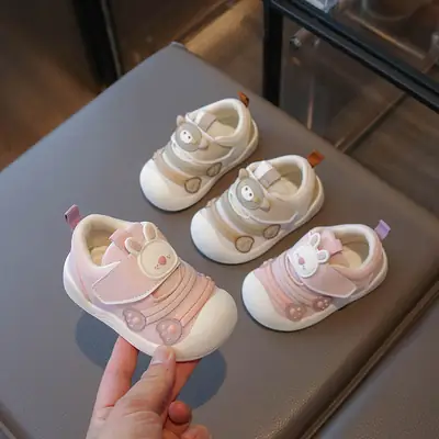 Baby Girl Toddler Shoes 2025 Spring & Fall New Soft-Soled Breathable Baby Shoes Boys 0 to 1-2 Years Old Casual Shoes for Outer Wear