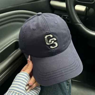 2025 New American Retro Washed Light Denim Baseball Cap for Women