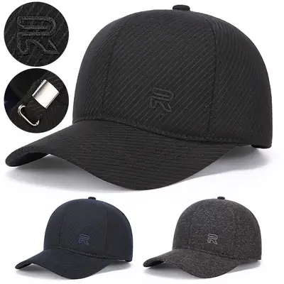 Winter Black Velvet Duck Cap for Men