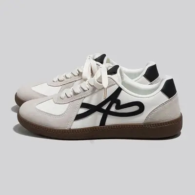 Korean Style Black Casual Training Shoes for Women