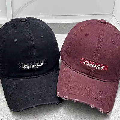 Women Letter Embroidered Baseball Caps Purple Maroon