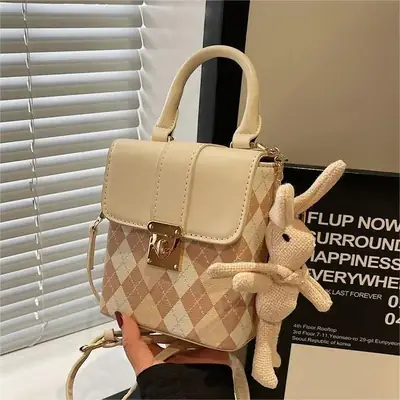 Quilted Mini Bag Women 2024 New Style Square Shoulder Bag