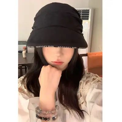 Black Velvet Turban Hat for Women Early Autumn
