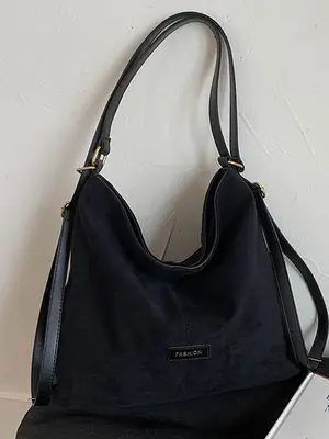 Black Crossbody Tote Bag for Women 2026