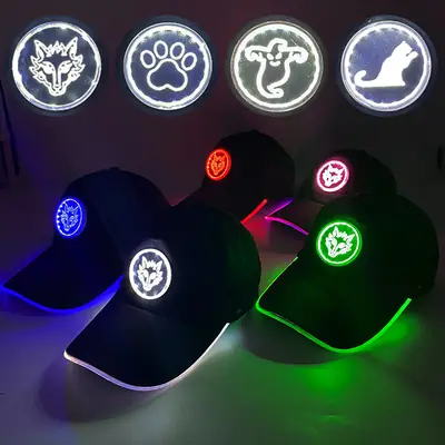 Luminous Red LED Baseball Cap with Logo