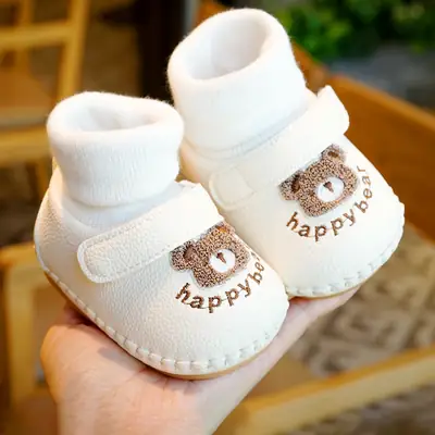 Baby Shoes Soft Sole Non-Slip Beginner Baby Shoes 0-1 Years Old Spring & Fall New Toddler Shoes Socks Shoes Cartoon