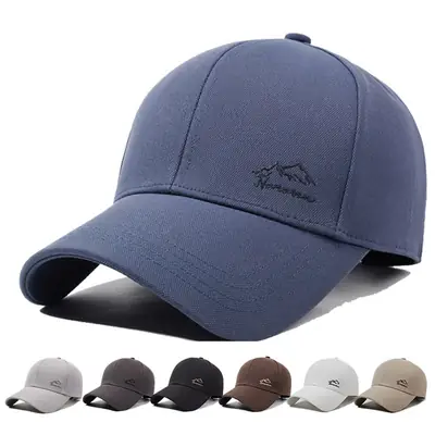 Men's Blue Baseball Cap with Logo, 1 Pc, Multi Color