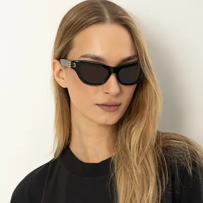Triangular Cat-Eye Sunglasses for Women Square Round Face