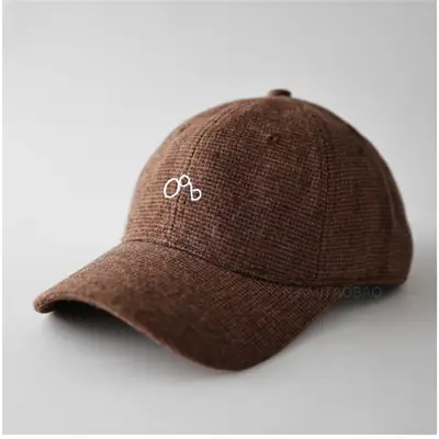 Brown Letter Embroidered Baseball Cap Unisex