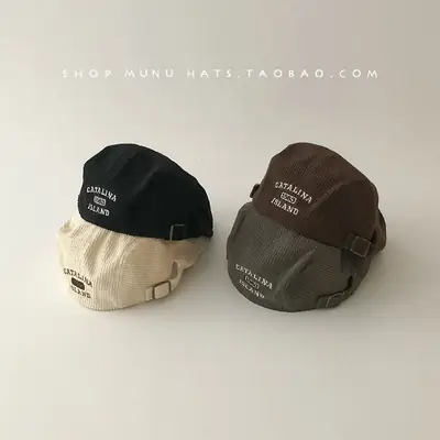 Children's Letter Beret Hat Autumn Winter Forward Wear