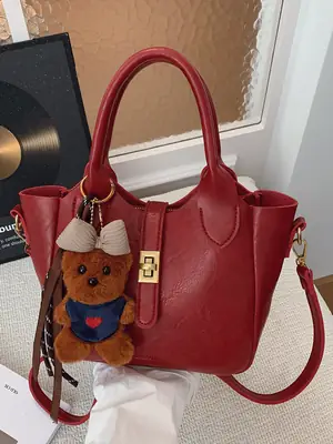 Red Crossbody Handbag for Women 2025 New Autumn Winter