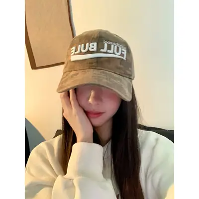 2025 New Camouflage Letter Korean Fashion Cap for Women