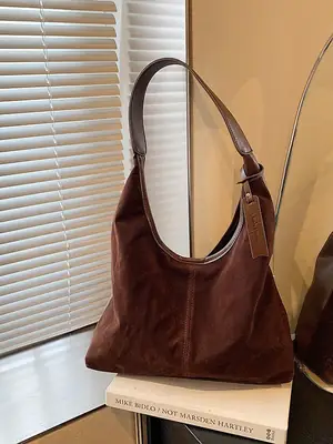 Brown Cross-Border Large Capacity Shoulder Bag for Women