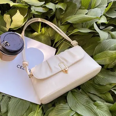 White Underarm Crossbody Bag for Women 2026