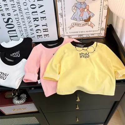 Girls Long Sleeve T-Shirt New Autumn Warm Base Layer
