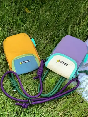 Cross-Border Nylon Phone Bag Women Orange Purple