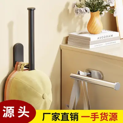No-Drill Wall Mount Baseball Cap Holder for Dormitory Wardrobe