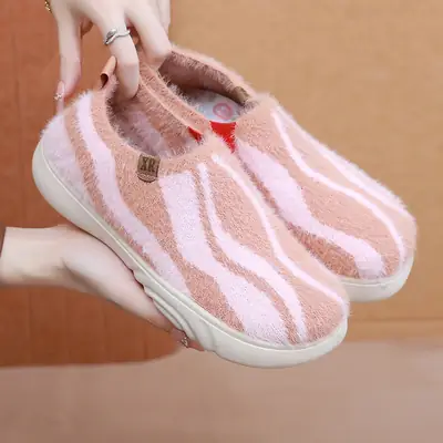 2025 New Women's Casual Fashion Trendy Shoes, Comfortable and Not Tiring, Soft-Soled Plush Round-Toe Flats Lazy Shoes