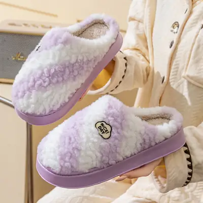 Women Cotton Warm Slippers Autumn Winter 2025