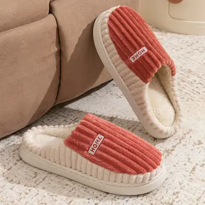 Women Cotton Slippers Warm Two Color Winter