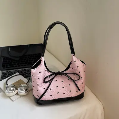 Pink Bow Bag for Women 2025 New Style