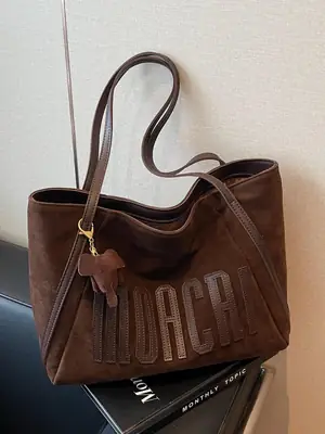 Women Suede Crossbody Bag Retro Design 2025