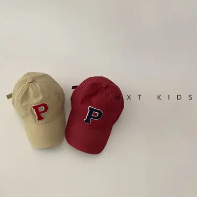 Children's P Letter Cap Set of 3