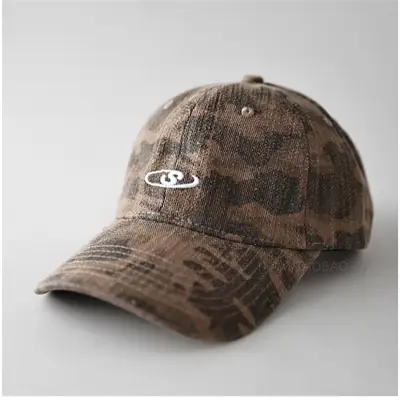 Minimalist Letter S Camouflage Cap Unisex Sunshade