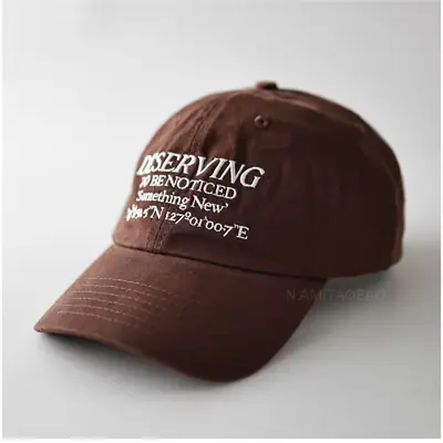 White Full Letter Embroidered Baseball Cap for Men Women