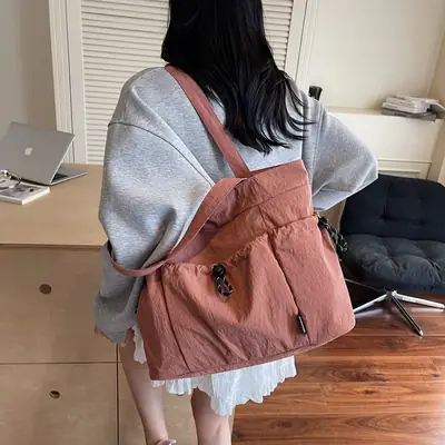 New Pleated Shoulder Bag Large Capacity for Women