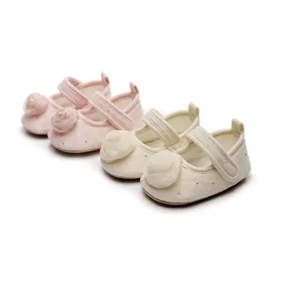 Baby Toddler Shoes Spring and Summer Thin Baby Princess Breathable Lace Soft Sole Toddler Non-Slip 12 Cloth Shoes
