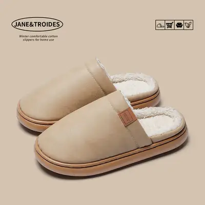 Women Winter Velvet Slipper Pink Waterproof