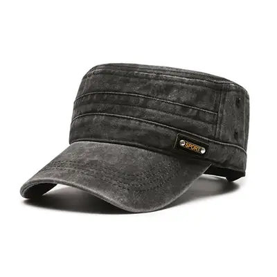 Men Grey Baseball Cap with 3 Straps