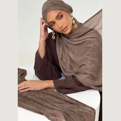 High-End Textured Artificial Silk Scarf Set 42#