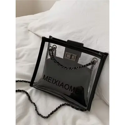 Transparent Korean Style Shoulder Bag for Women